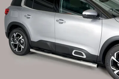 Estribos tubo Inox 76mm con pisantes C5 AIRCROSS 2019-