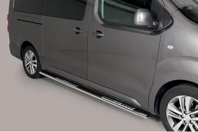 Estribos tubo Inox ovalados con pisantes JUMPY 2016-(LWB)