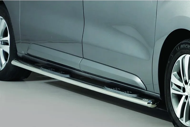 Estribos tubo Inox ovalados con pisantes JUMPY 2016-(LWB)