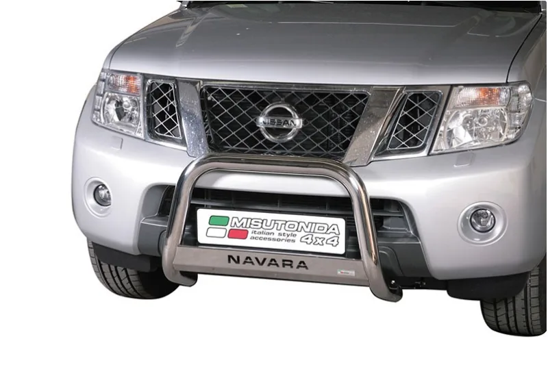 Defensa central Inox 63mm con CE NAVARA D40 2010-