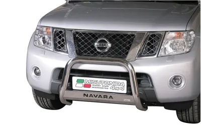 Defensa central Inox 63mm con CE NAVARA D40 2010-
