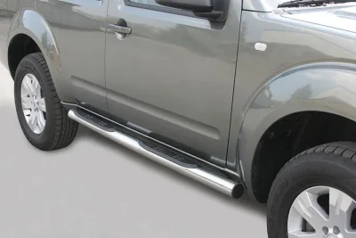 Estribos tubo Inox 76mm con pisantes PATHFINDER R51 2005-2010