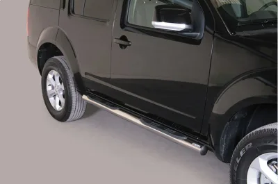 Estribos tubo Inox 76mm con pisantes PATHFINDER R51 2005-2010