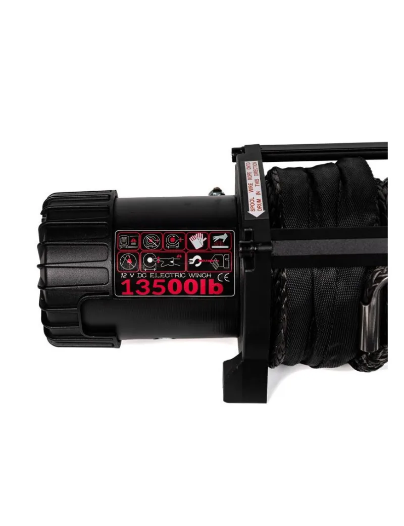 Cabrestante 13500lbs AFRIKAAN ECO 12v con cable sintético